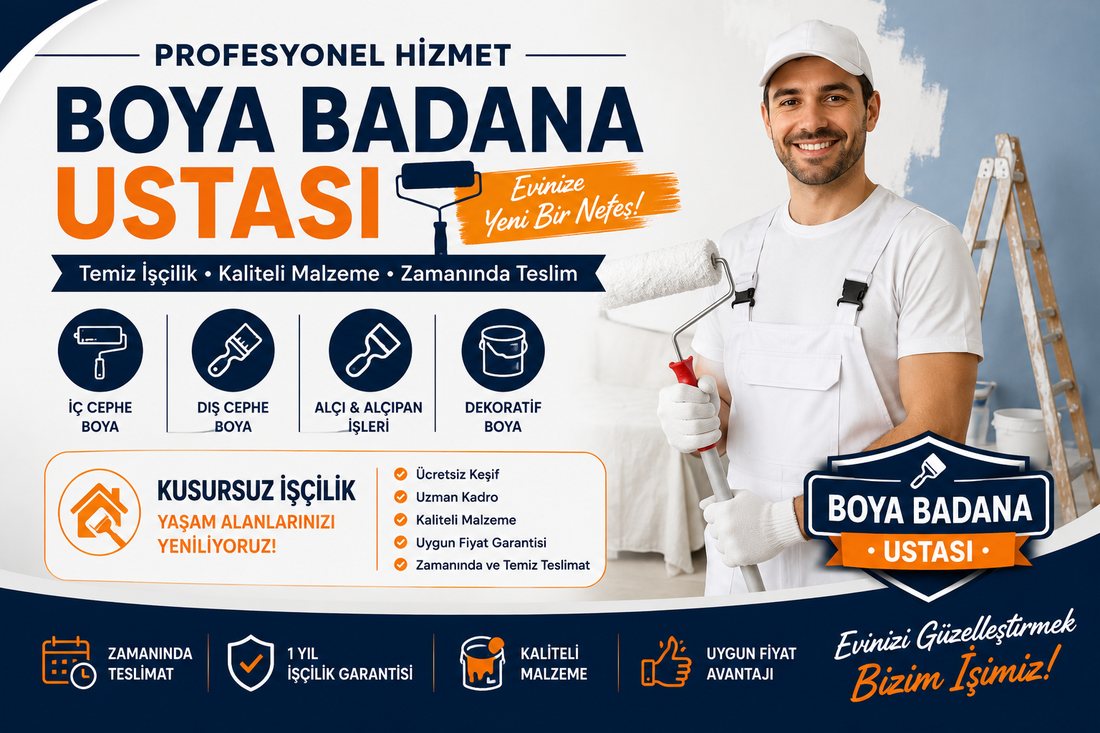 Ataşehir boya badana ustası – profesyonel boyacı